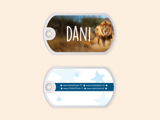 Etiqueta para mochila Mundo Real