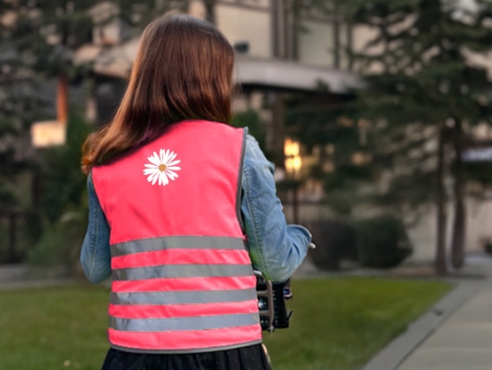 Chaleco de seguridad fluorescente para niños - Tema