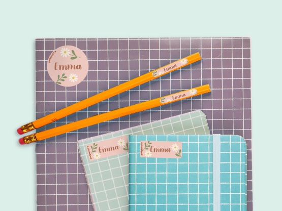 Kit de etiquetas personalizadas con diseño