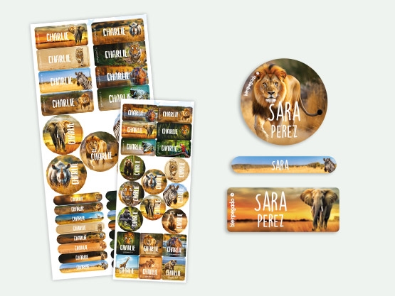 Kit combinado de etiquetas Mundo Real