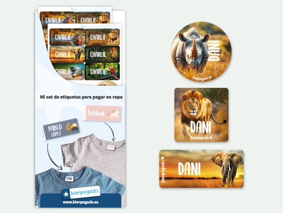 Kit de etiquetas para ropa Mundo Real