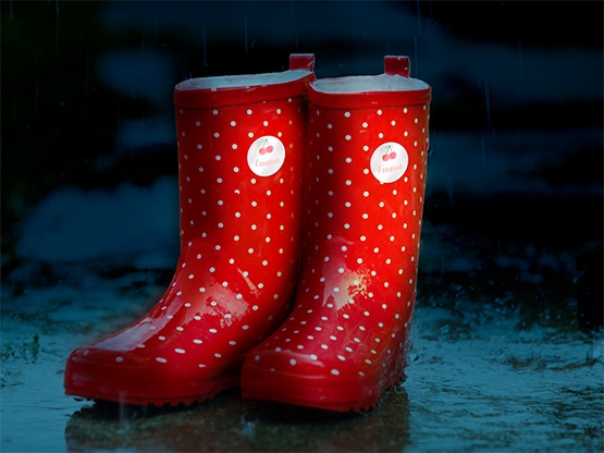 Etiquetas personalizadas reflectantes con tema