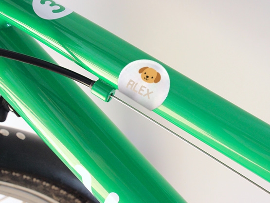 Etiquetas personalizadas reflectantes con tema