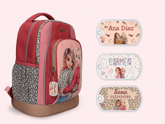 Etiqueta para mochila TOPModel