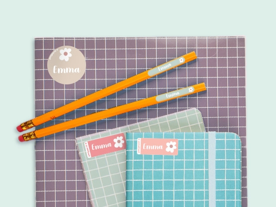 Kit combinado de etiquetas con tema