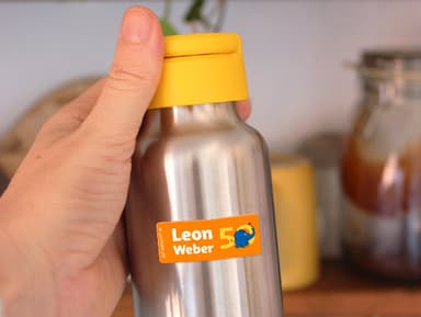 Elefant Kleine Namensaufkleber  
