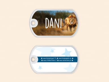 Etiqueta para mochila Mundo Real