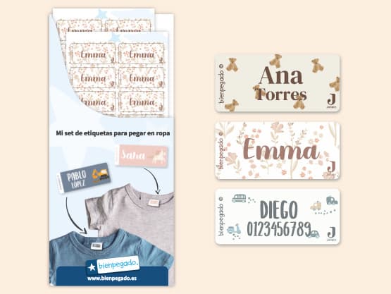 Etiquetas para ropa Jollein