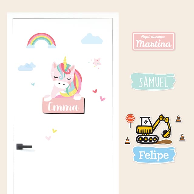 Pegatina para puerta