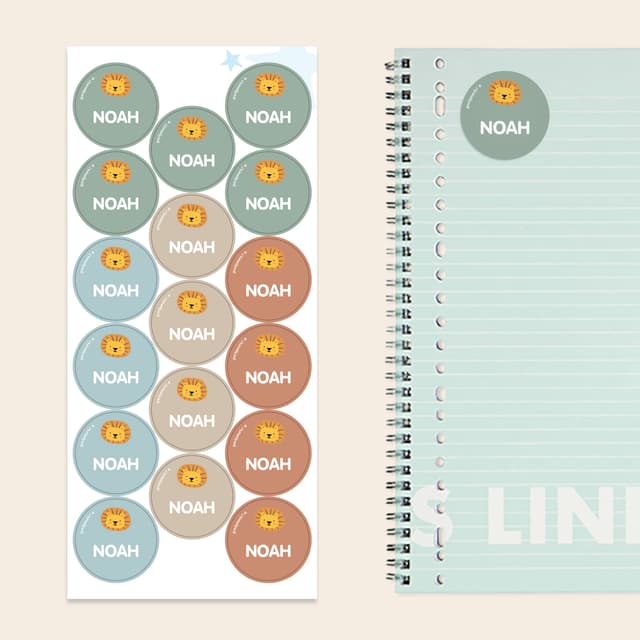 Etiquetas personalizadas redondas