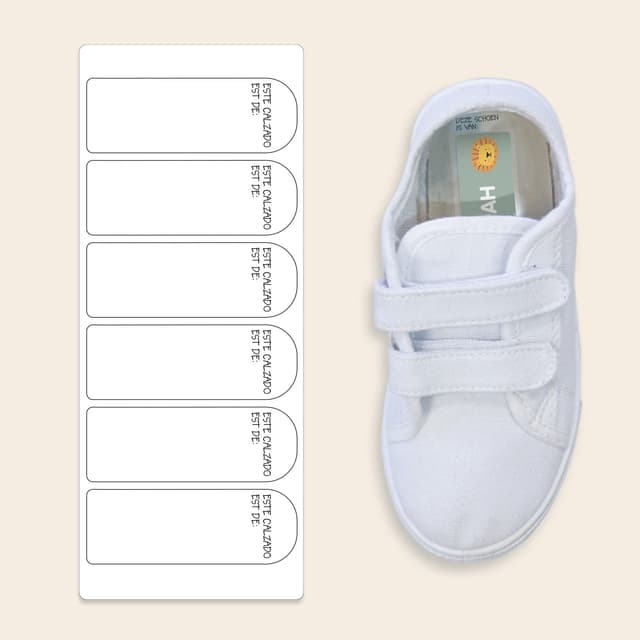 Etiquetas para zapatos