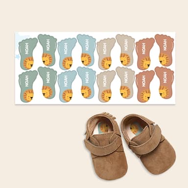 Etiquetas personalizadas para zapatos