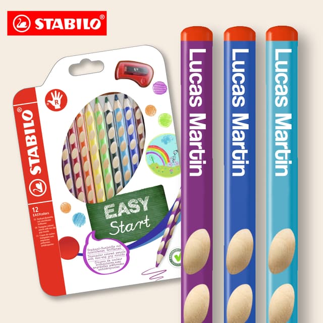 Lápices STABILO personalizados con nombre
