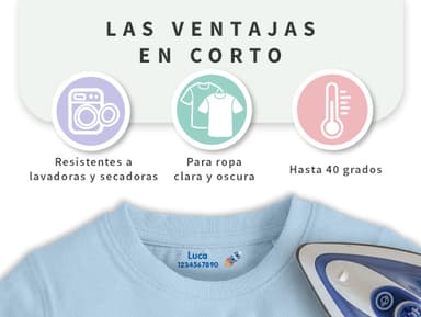 Etiquetas termoadhesivas de transferencia