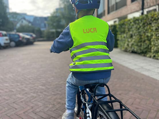 Chaleco de seguridad fluorescente para niños - Básico