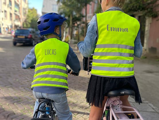 Chaleco de seguridad fluorescente para niños - Básico