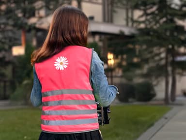 Chaleco de seguridad fluorescente para niños - Tema