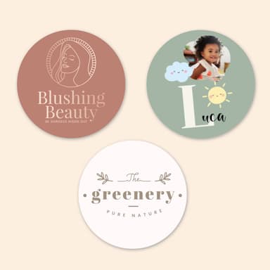 Diseña tus propias etiquetas redondas