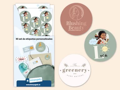 Diseña tus propias etiquetas redondas