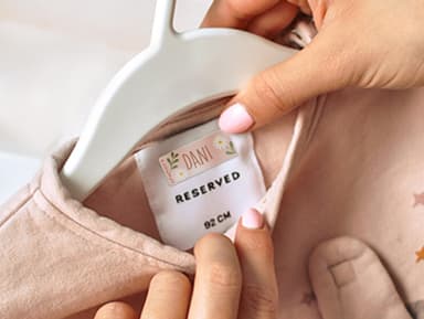 Kit de etiquetas para ropa con diseño