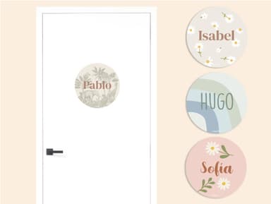 Pegatina para puerta con diseño