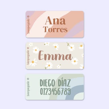 Etiquetas para ropa con diseño