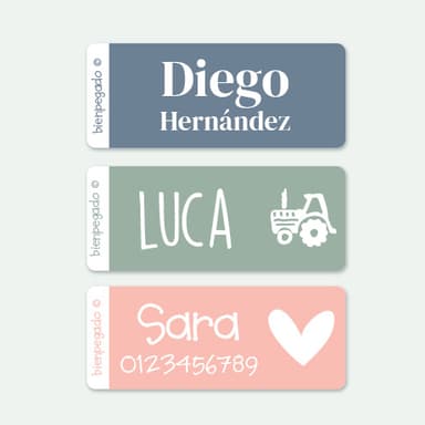 Etiquetas adhesivas personalizadas pequeñas