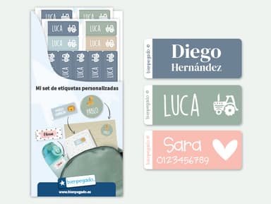 Etiquetas adhesivas personalizadas pequeñas