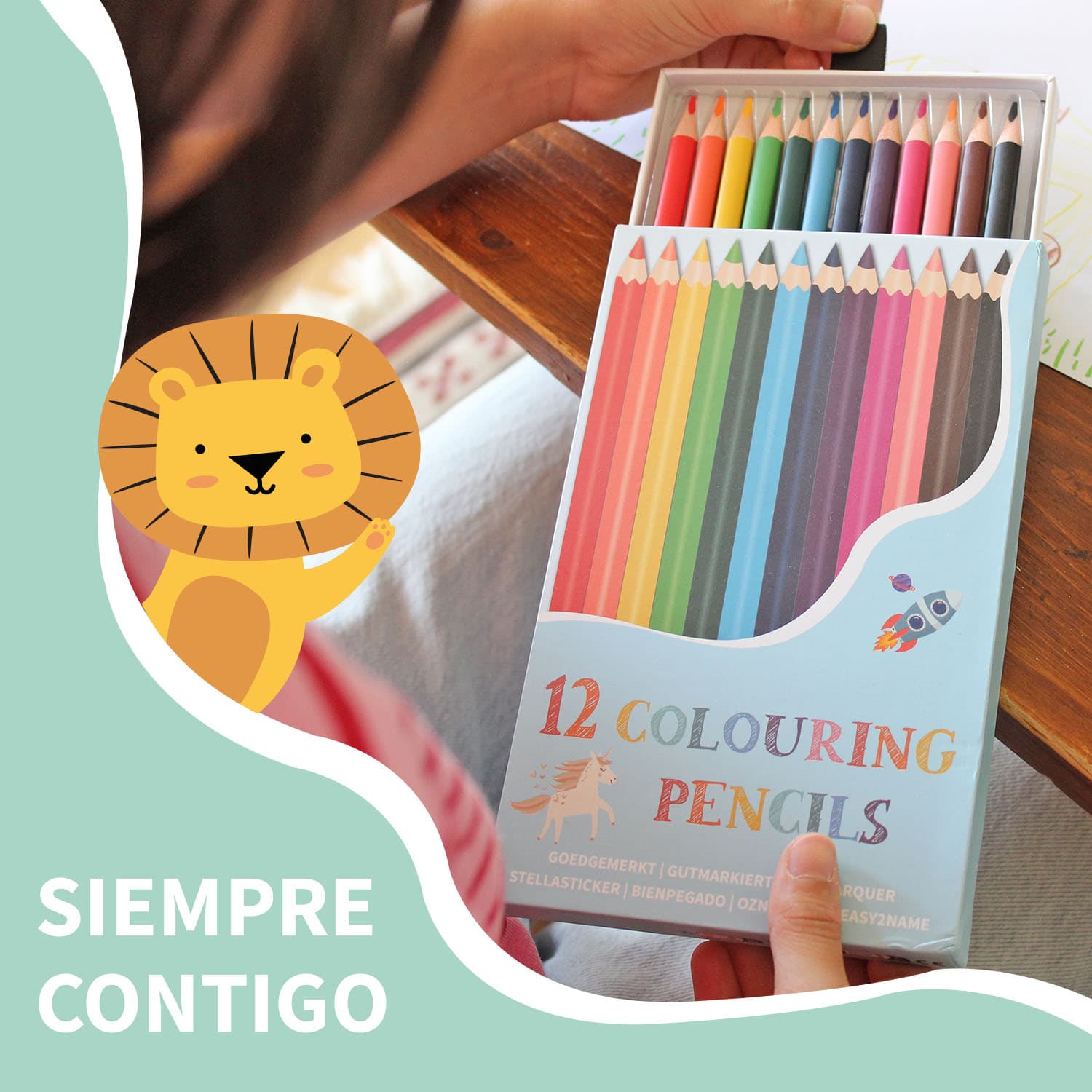 Lápices de colores personalizados