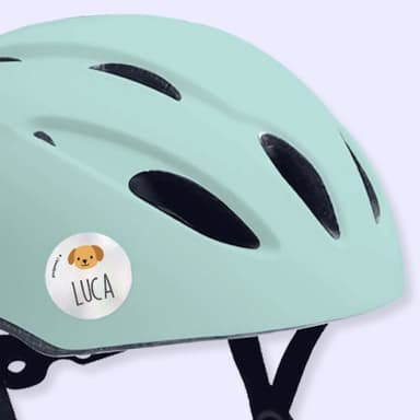 Etiquetas personalizadas reflectantes con tema