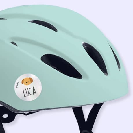 Etiquetas personalizadas reflectantes con tema