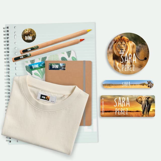 Kit combinado de etiquetas Mundo Real