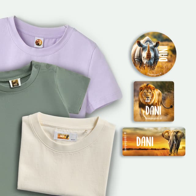 Kit de etiquetas para ropa Mundo Real