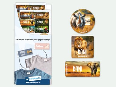 Kit de etiquetas para ropa Mundo Real