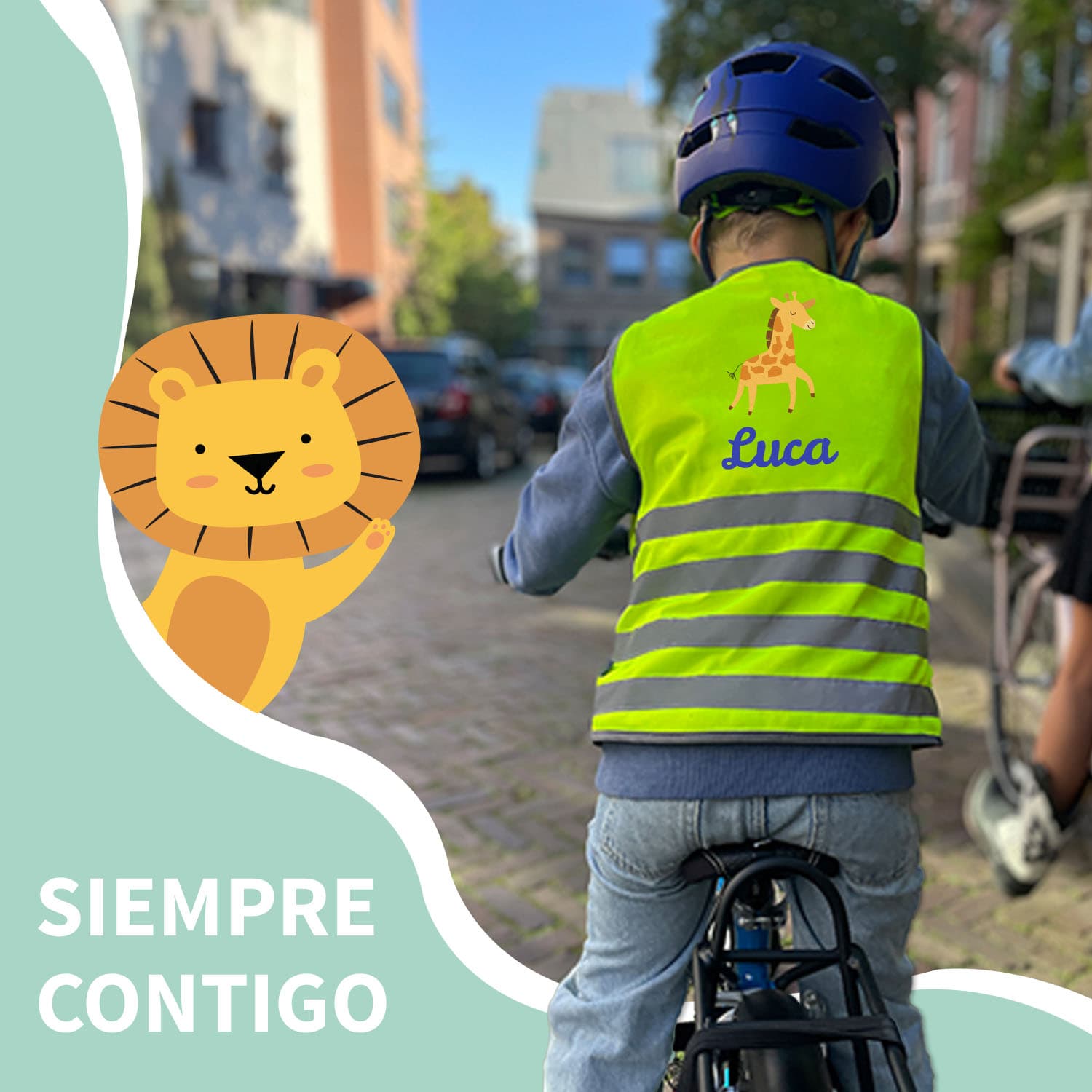 Chaleco de seguridad fluorescente para niños - Tema