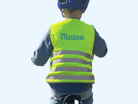 Chaleco de seguridad fluorescente para niños - Básico