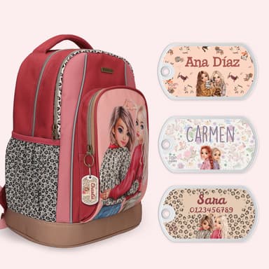 Etiqueta para mochila TOPModel