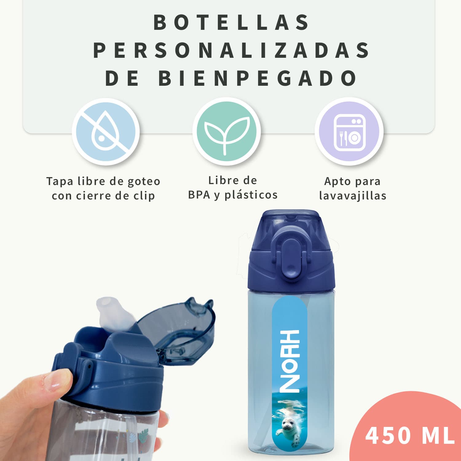 Botella personalizada Mundo Real