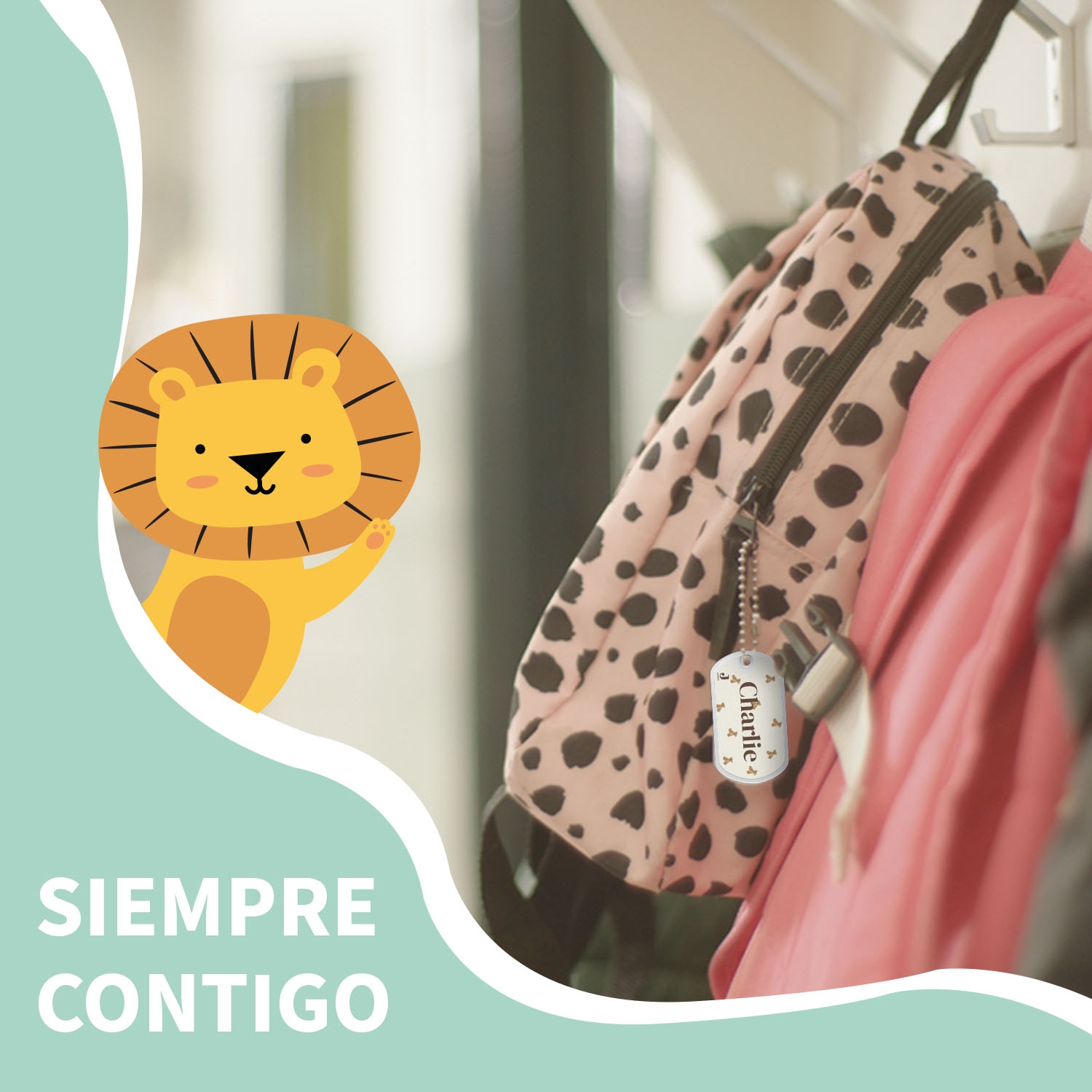 Etiqueta para mochila Jollein