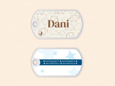 Etiqueta para mochila Jollein