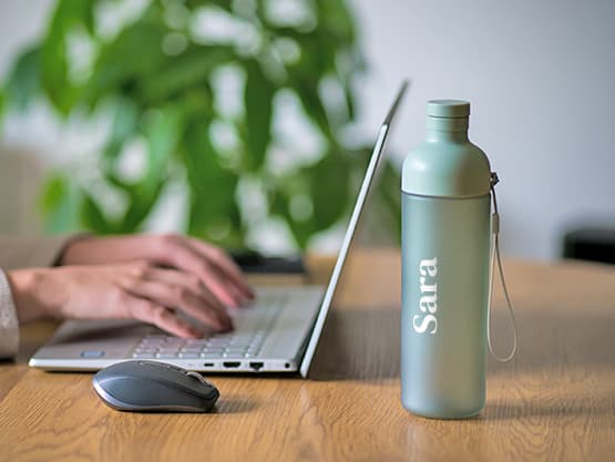 Botella de agua personalizada