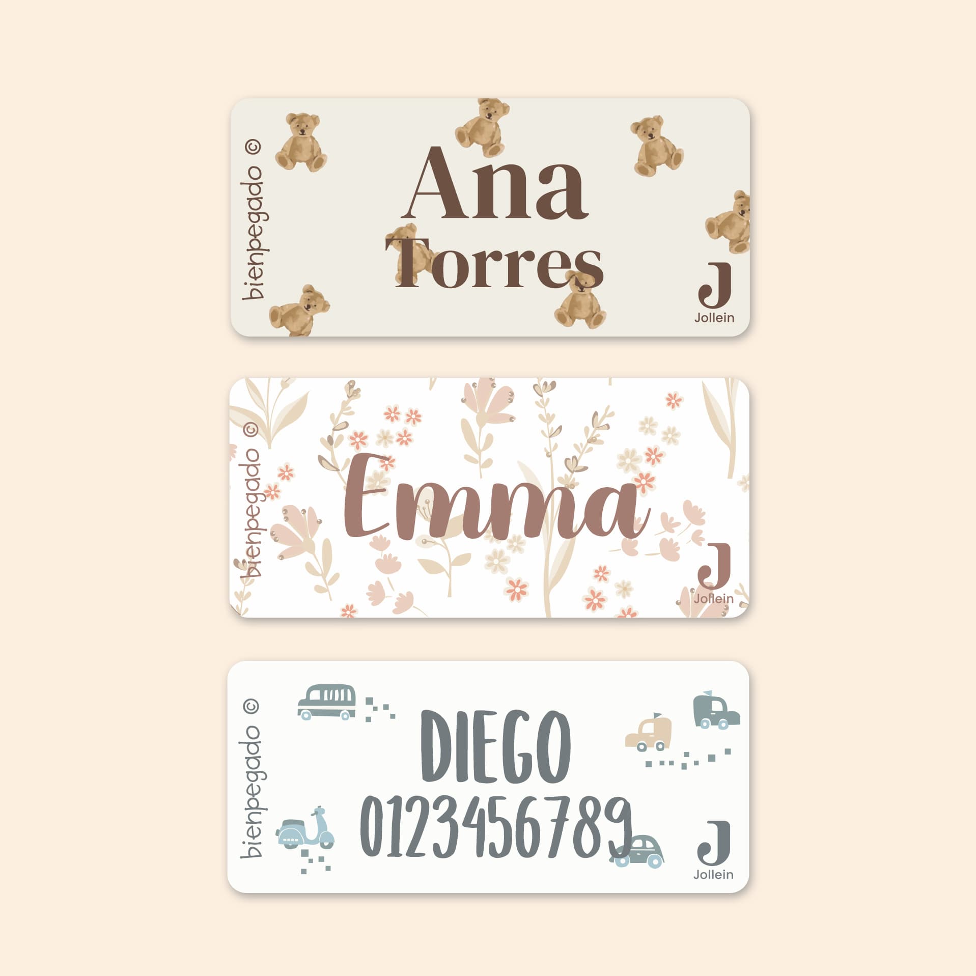 Etiquetas para ropa Jollein