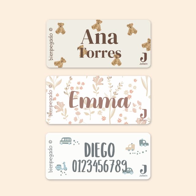 Etiquetas para ropa Jollein