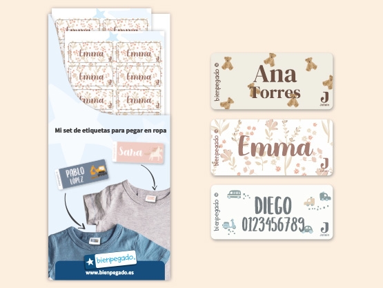 Etiquetas para ropa Jollein