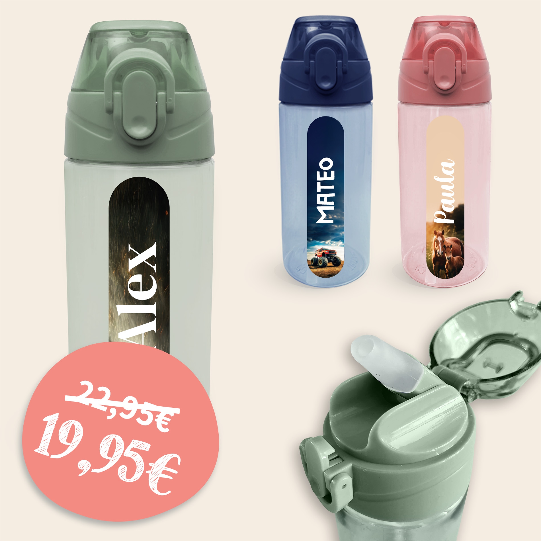 Botella personalizada Mundo Real