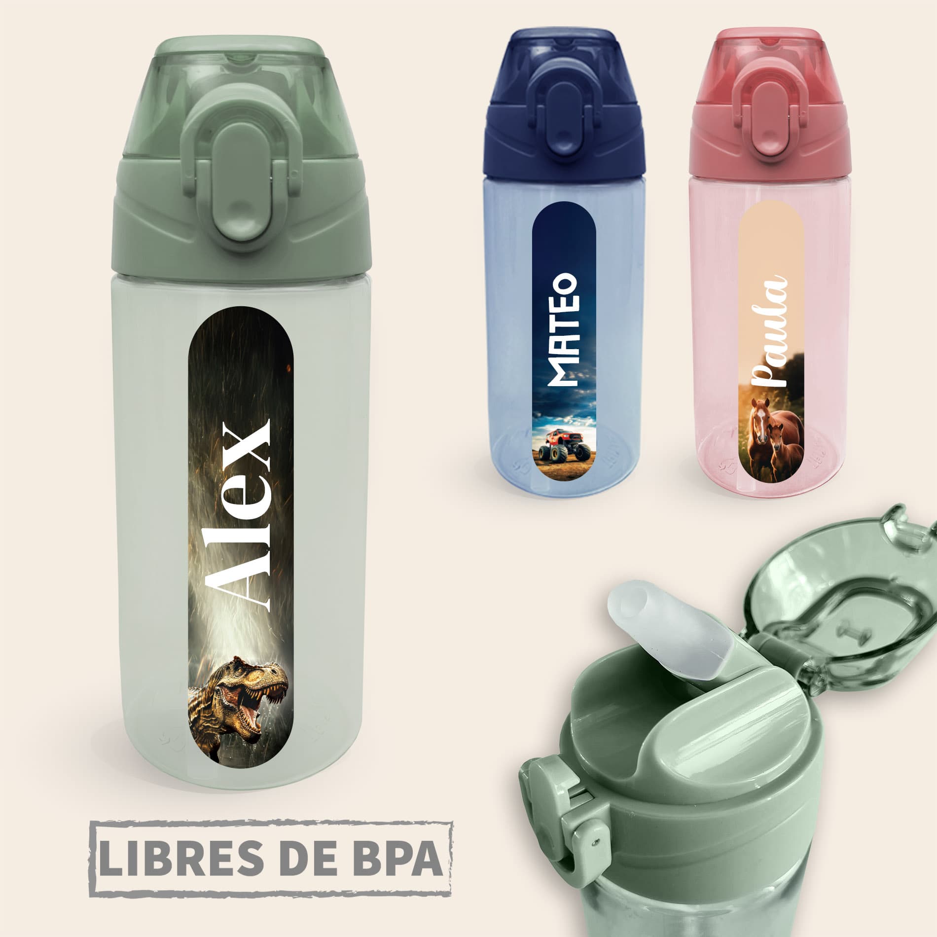 Botella personalizada Mundo Real