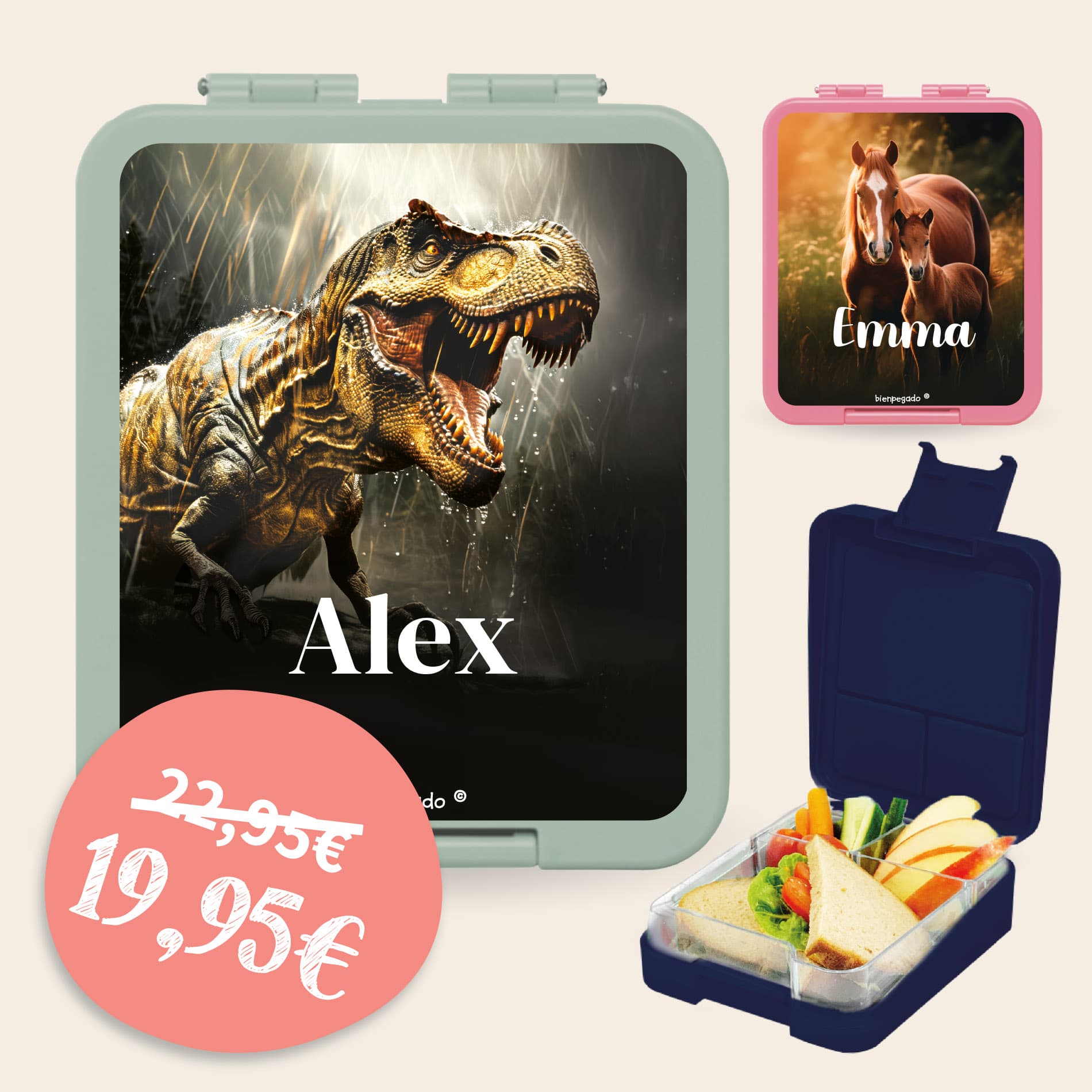 Fiambrera personalizada Mundo Real
