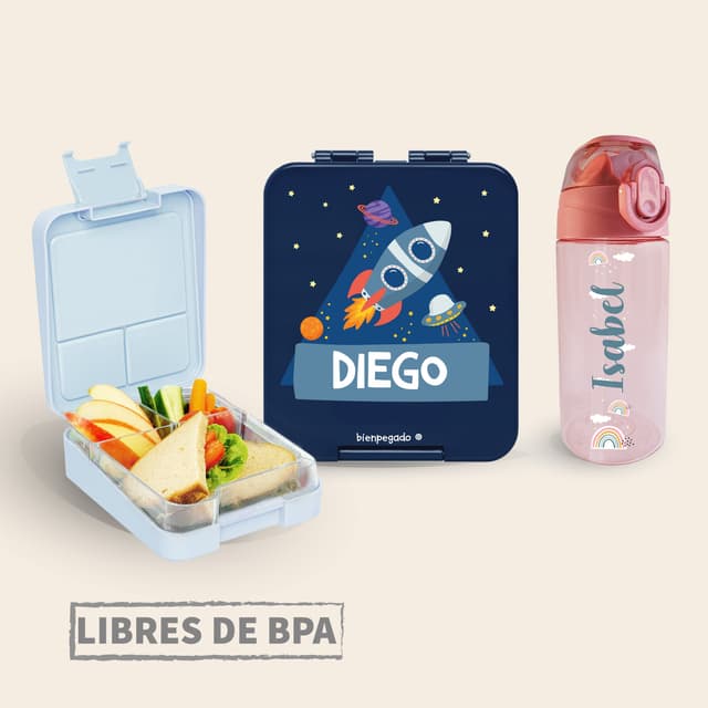 Kit para el almuerzo – Fiambrera & Botella personalizada