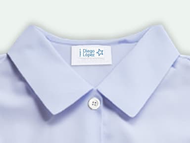 Etiquetas para ropa autoadhesivas