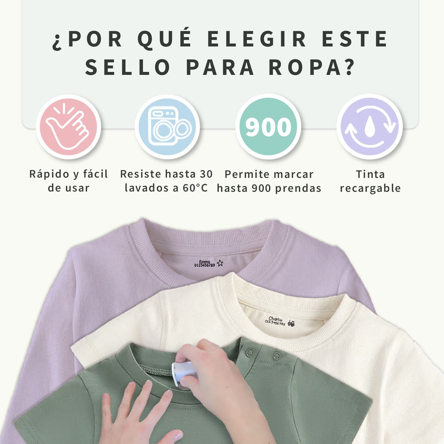 Sello personalizado para ropa